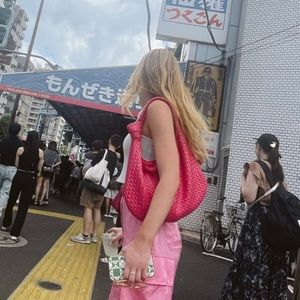 Melie Bianco Fuschia Large Bag